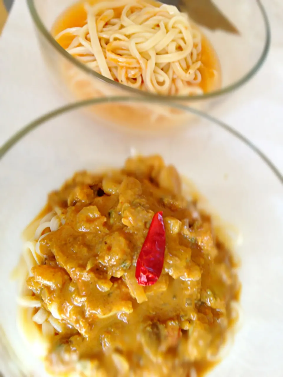 手抜き冷やしカレーぶっかけ＆坦々麺ぶっかけうどん|totoさん