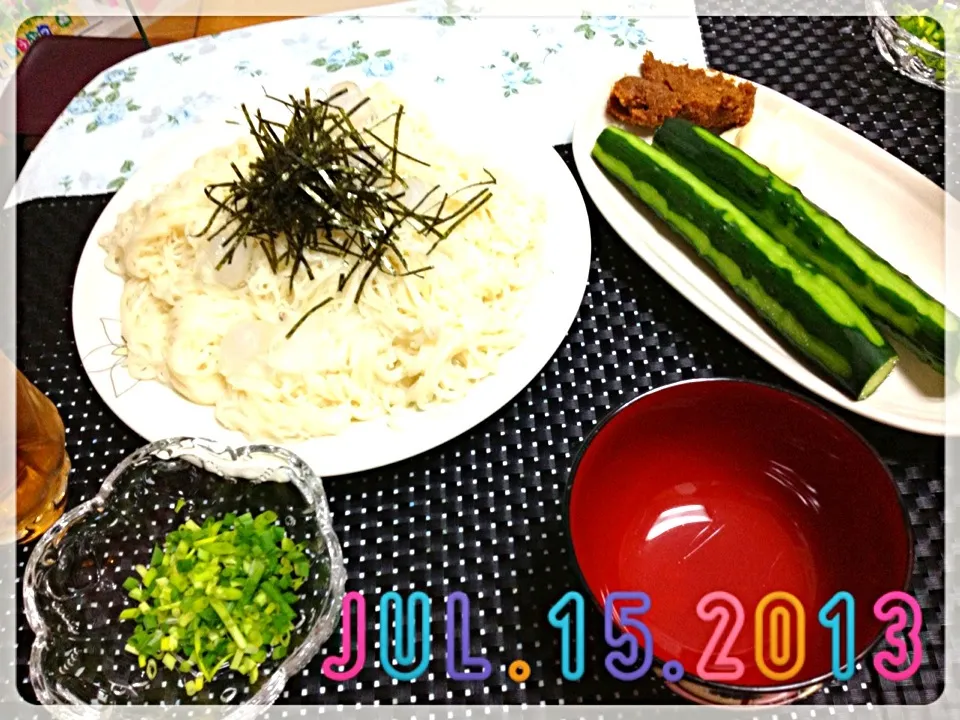 Snapdishの料理写真:冷やしそうめん☆|わくぴ☆さん