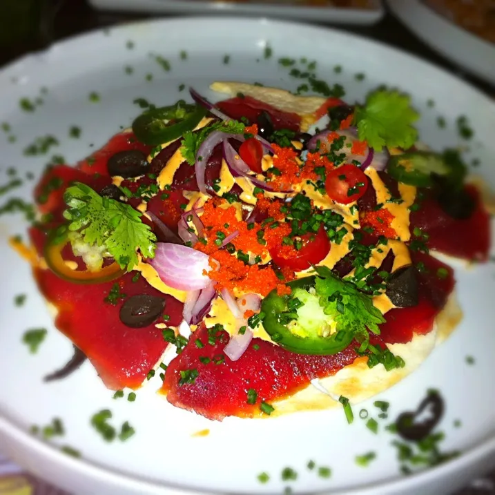 Tuna sashimi tostada|pickyeaterさん