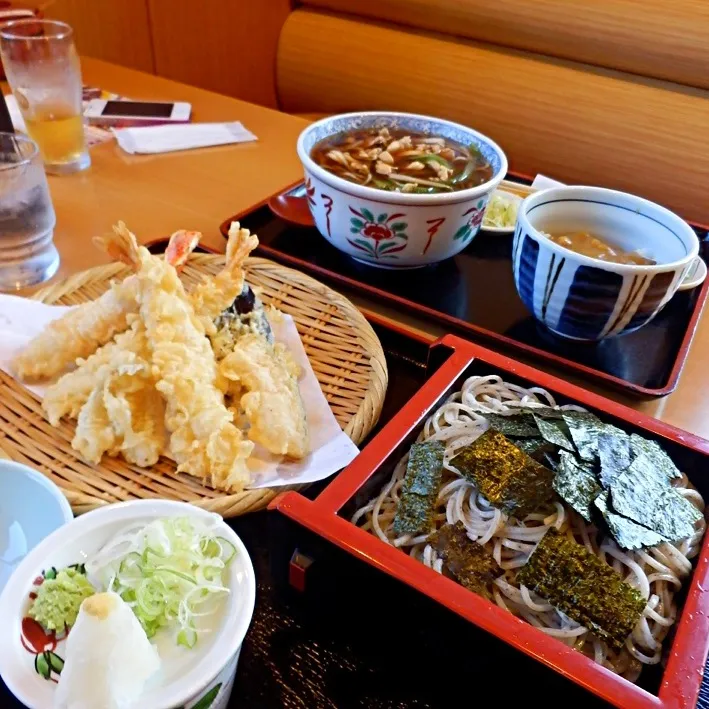 上天ざる、ワンコイン蕎麦はかしわ。ミニカレー丼も付けて、オールフリーも飲んで（＾∇＾）|しーさん