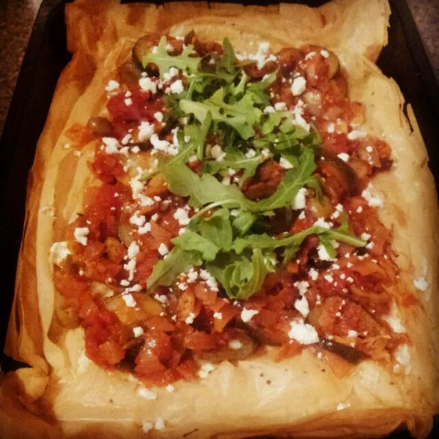 Filo pastry ratatouille tart with feta cheese|hollyさん