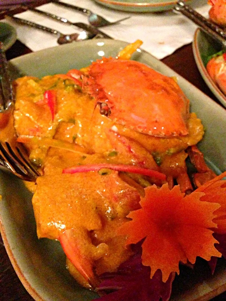 Thai food curry crab|Morning chaoさん