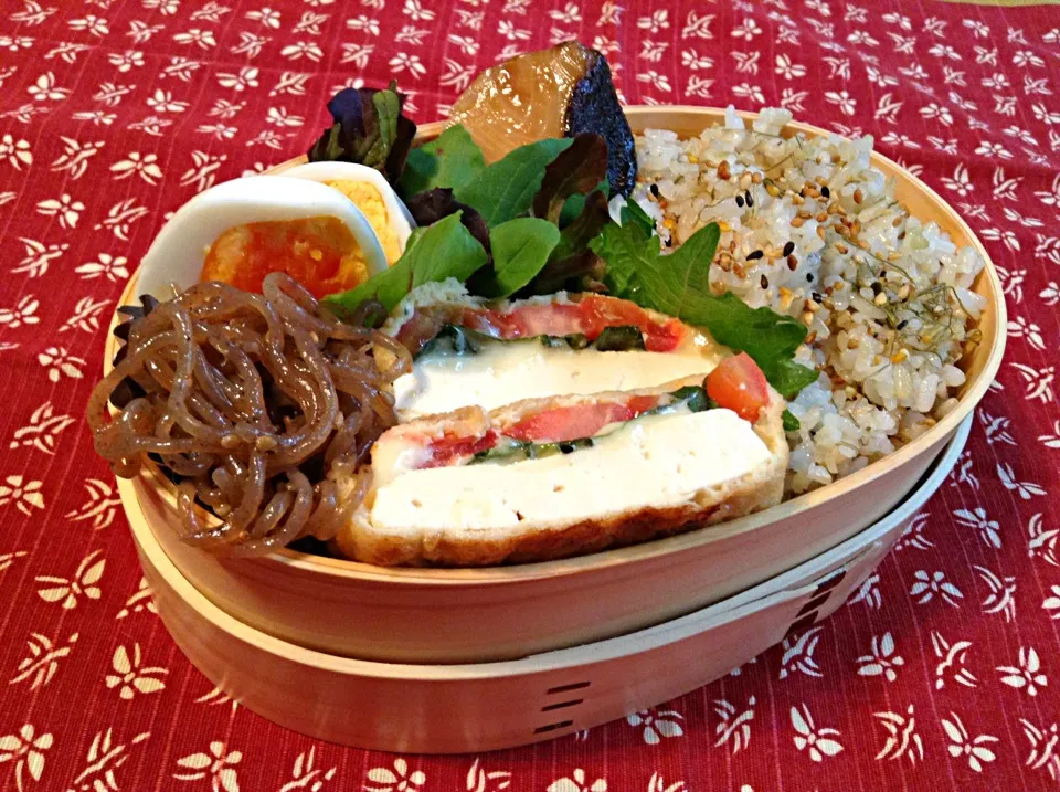 鱈の味醂焼きとがごめ昆布ご飯弁当|nonnoさん