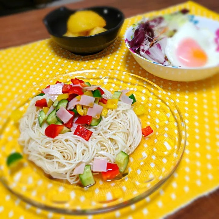 カラフル野菜そうめん。|ねね子さん