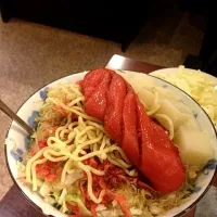 Snapdishの料理写真:もちちーず明太もんじゃ|きょうえさん