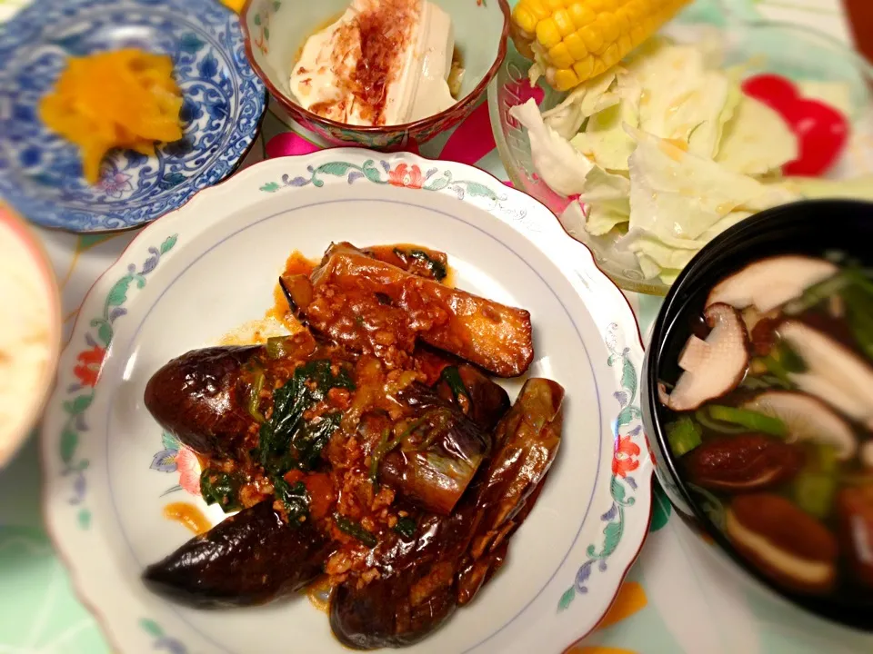 夕飯〜麻婆なす〜|美羽さん