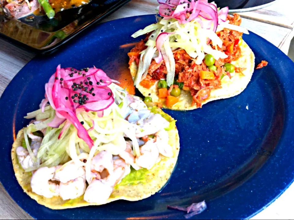 Tostadas de aguachile y marlin ahumada|Philipさん