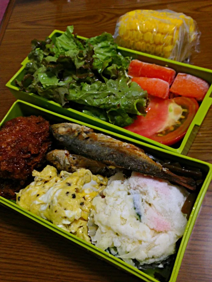 週末残り物弁当(^_^;)|wildcat山猫さん