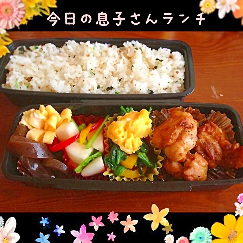 やっと週末 ガリバタチキン弁当|naomin.･*さん