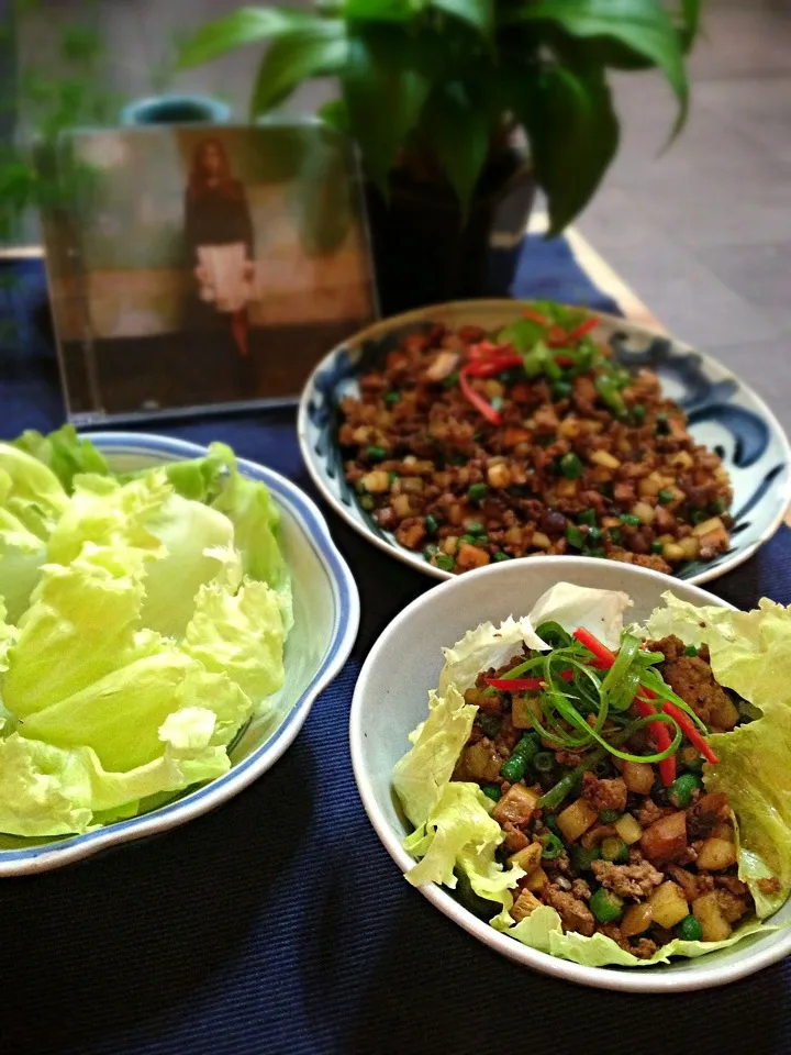 鴨鬆生菜包/minced duck lettuce wrap|rick chanさん