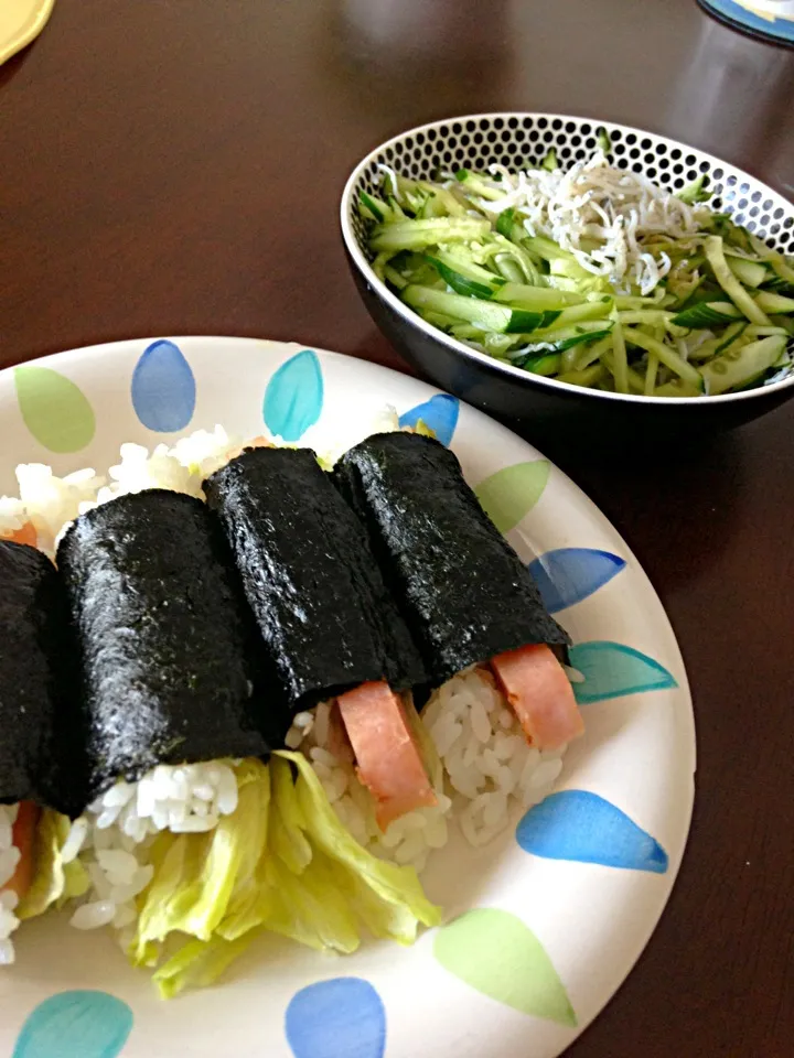 スパム海苔巻き？(^ー゜)|ちかさん