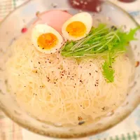 さっぱりゆず塩コショウそうめん|あさこさん