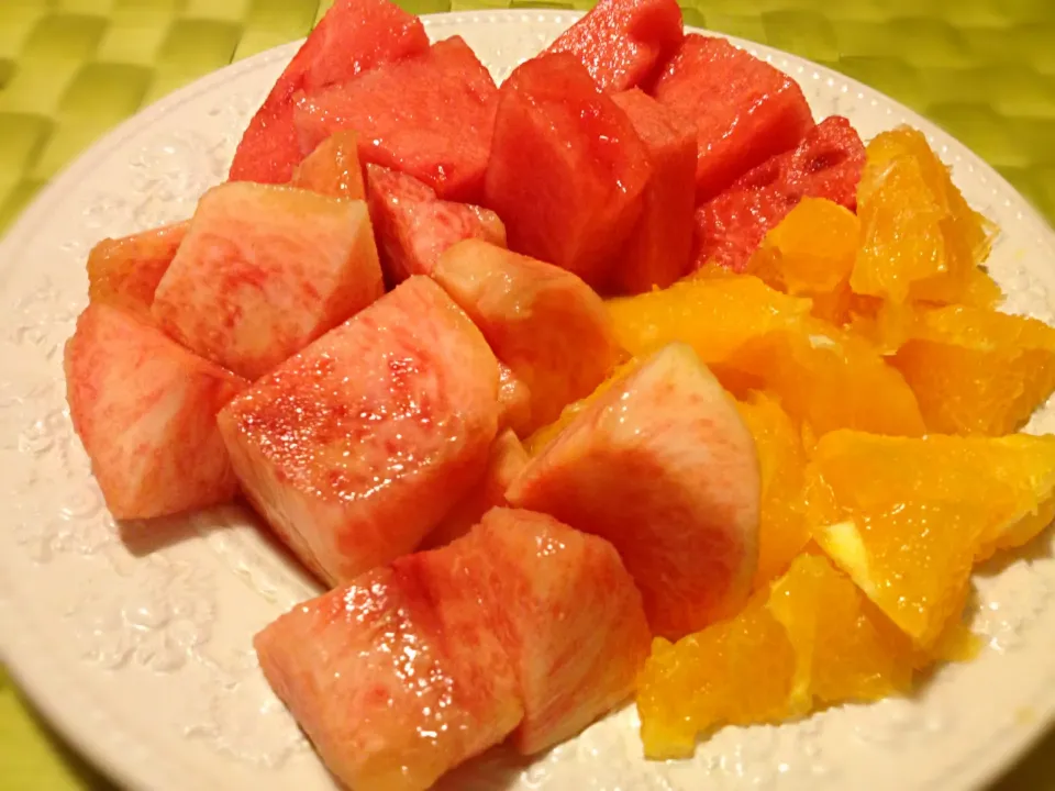 Oranges, peaches and watermelon|Junya Tanakaさん