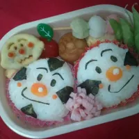 Snapdishの料理写真:おむすびまんとこむすびまん弁当|まっこさん