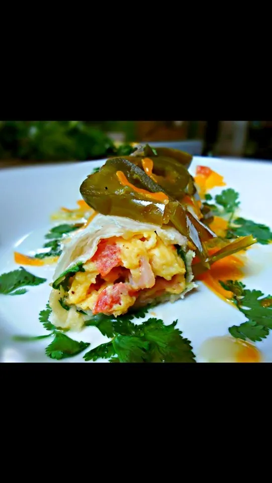 Uncle Gary's Candied Jalapeño breakfast burrito|Gary Langerさん