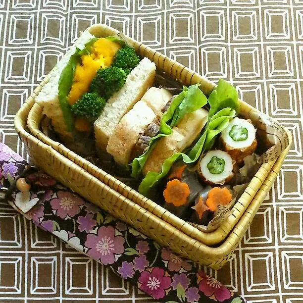 旦那さんの朝ごパン弁当♪|kyujaさん