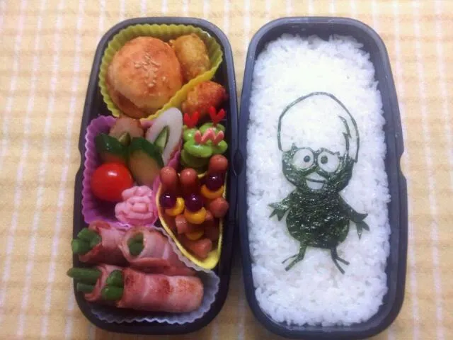 Snapdishの料理写真:旦那弁当…カリメロ(笑)|icoryさん