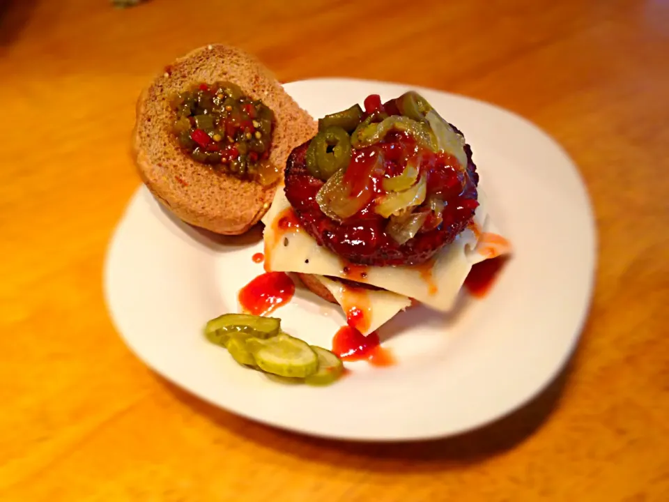 Uncle Gary's Ultimate Pepper Burger with zesty Peach BBQ|Gary Langerさん