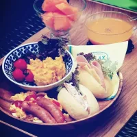 Snapdishの料理写真:久々のテラスご飯＊