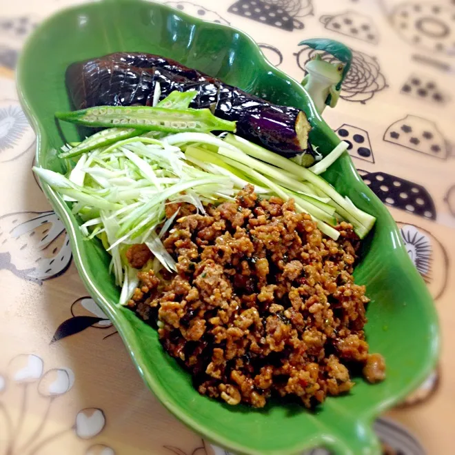 Snapdishの料理写真:ミホちゃんの！ジャージャー麺|honamiさん