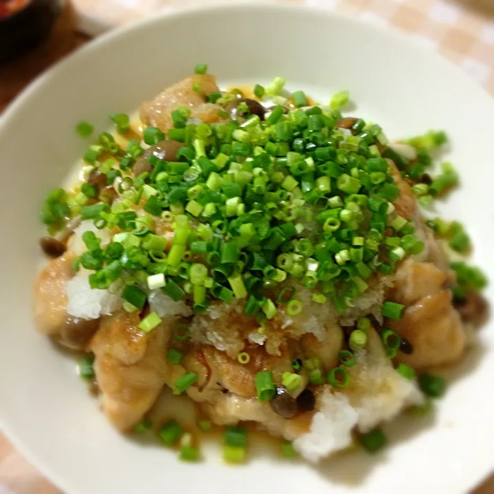 おろしポン酢さっぱりチキン|まきこさん