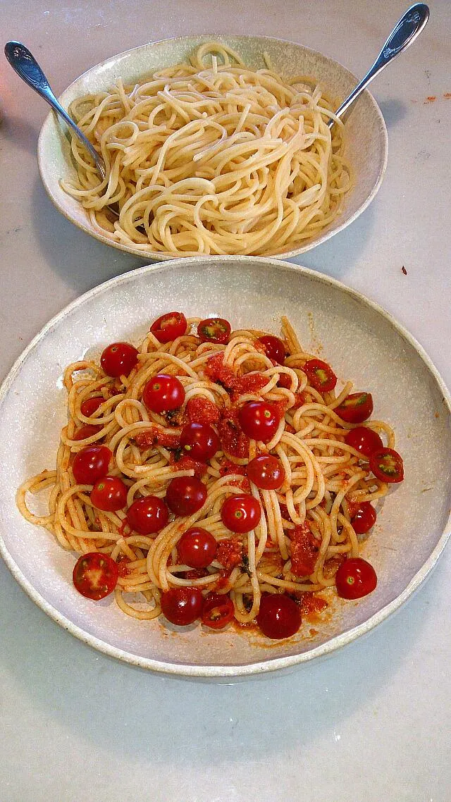 下の子が作ったトマトで
パスタを作りました(^^)/|myuさん