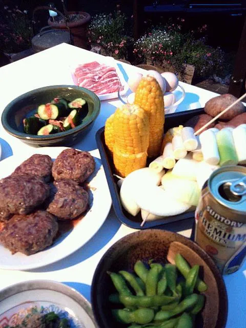 急にBBQやるってゆーから　慌てて準備中(*´д｀*)|ちぃちゃんさん