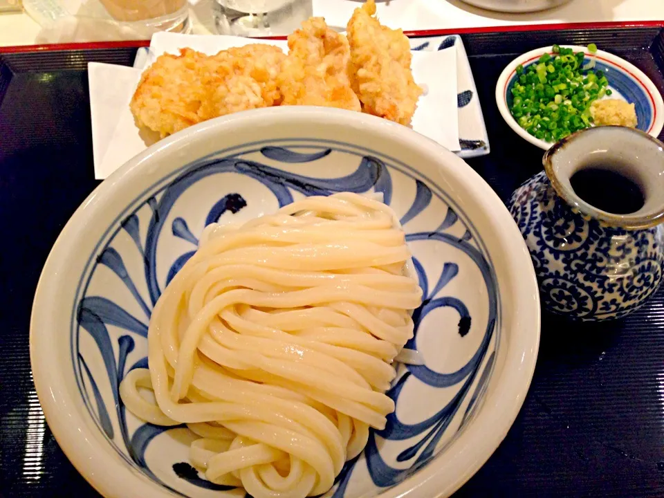 かしわ天ぶっかけうどん|流線形さん