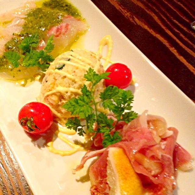 前菜三種盛り/OK1971 | Snapdish[スナップディッシュ] (ID:mifCra)