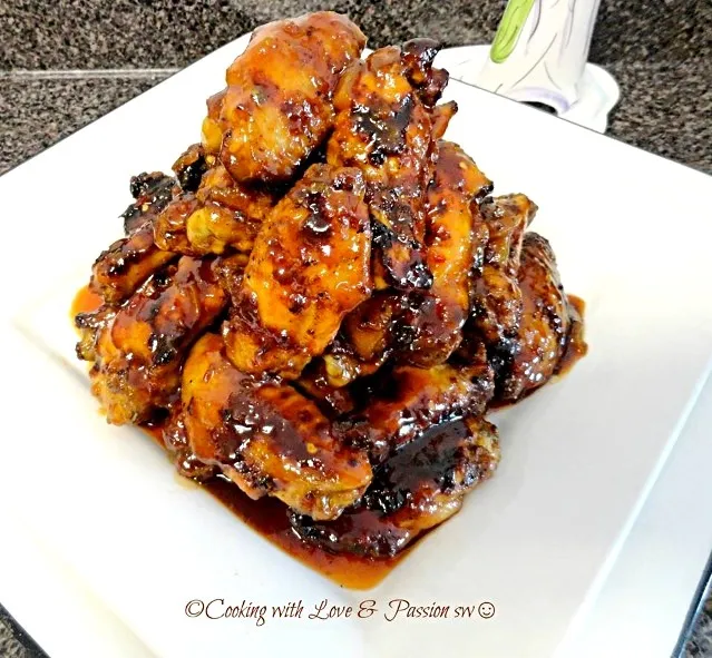 Uncle Gary's Gourmet Zesty Peach BBQ N Jack Daniels Chicken Wings...|Gary Langerさん