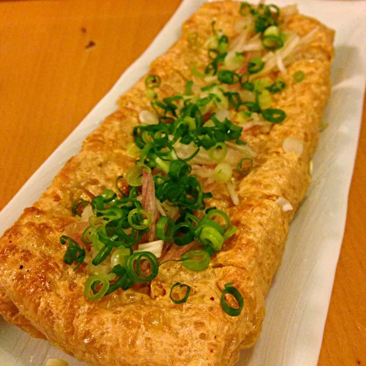 栃尾の油揚げのグリル焼き fried bean curd grilled|Funky Chefさん