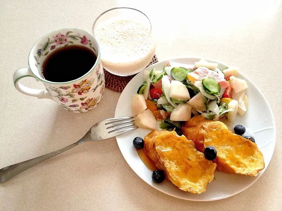 フレンチトーストな朝食|みっちぃさん