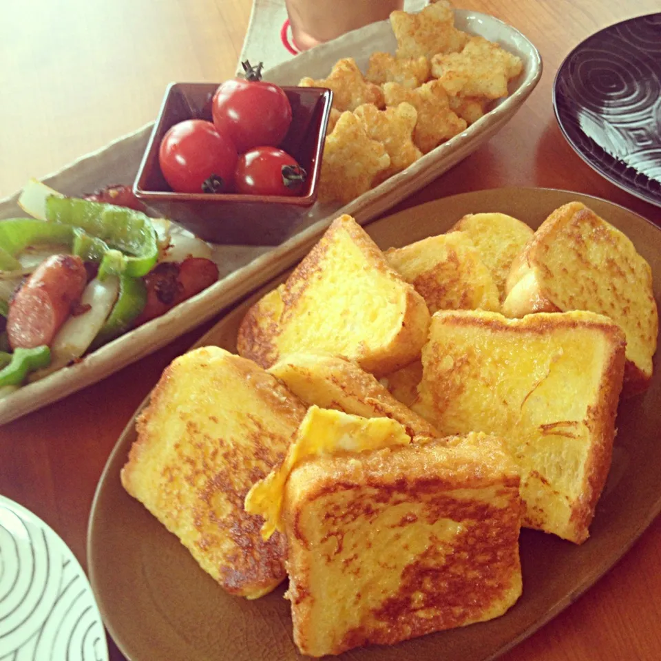 あり合わせ朝ごはん💦|シーチキンさん