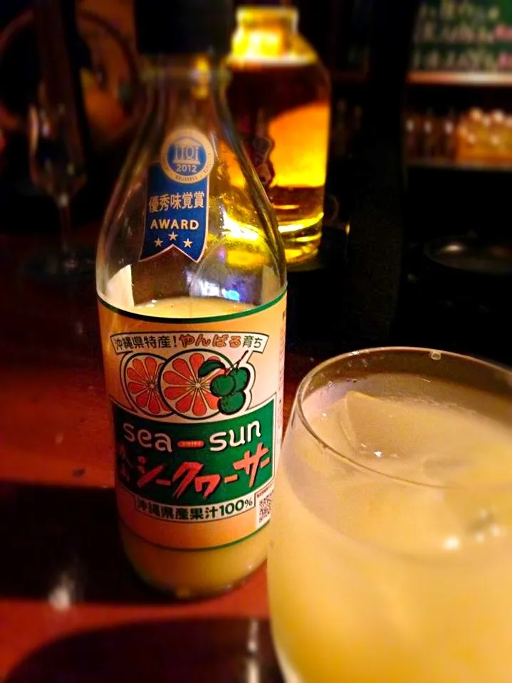 GINの沖縄シークワサー割り(^_−)−☆|まあん👽さん