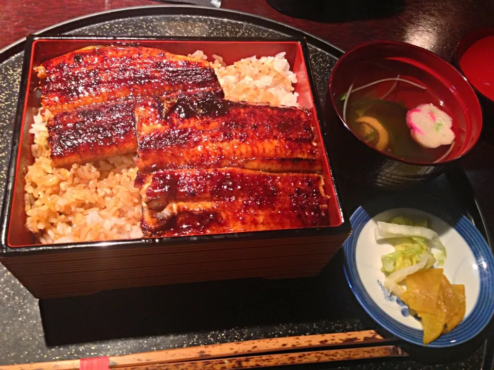 特上うな重、肝吸い|ひろすぃーさん