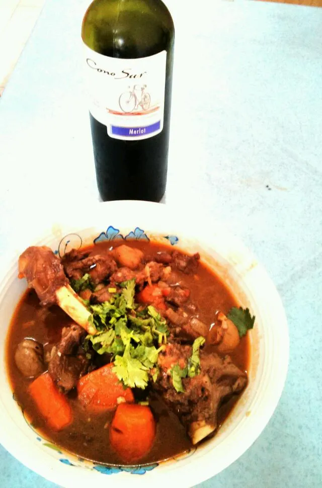 Homemade lamb stew with red wine~
my birthday treat by someone special^^|chow yin huiさん