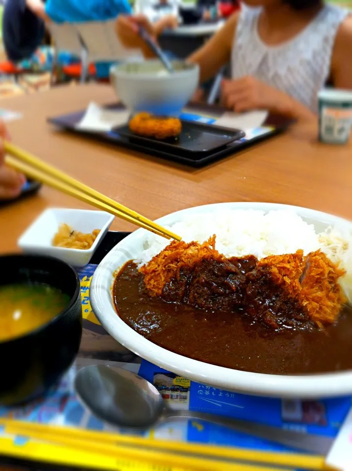 Snapdishの料理写真:新宿さぼてんのコク旨ヒレカツカレー、いただきまーす♪|ASuzukiさん