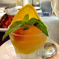 Snapdishの料理写真:Gran Marnier orange sorbet|valintinus domingoさん