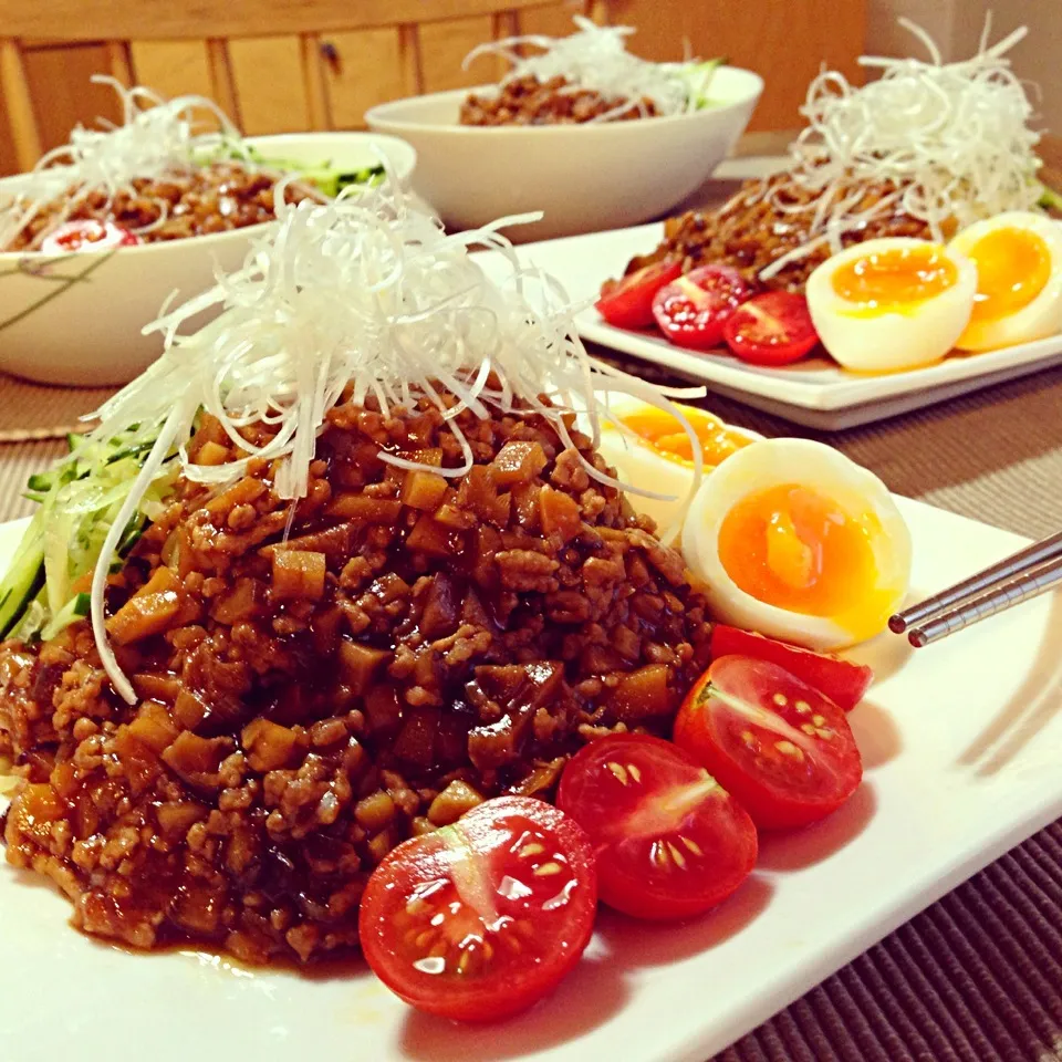 Snapdishの料理写真:ミホさんの☆ウチの！ジャージャー麺|おかなさん