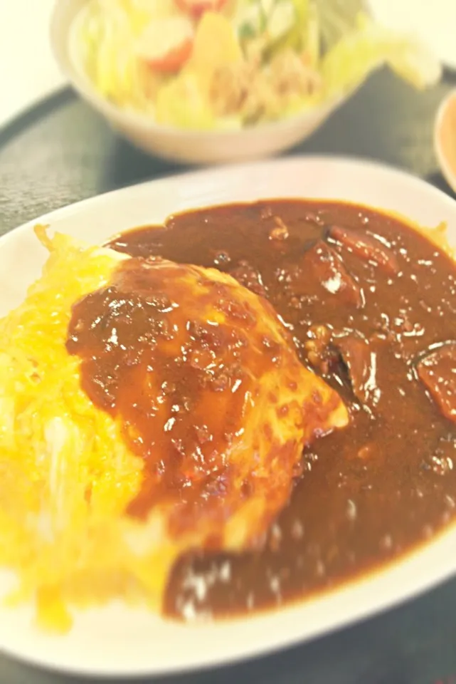 我が家のふわふわ卵かけカレー✨✨✨|としえさん