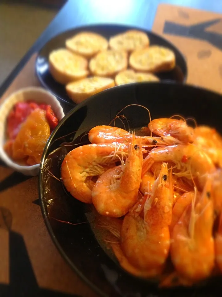 Shrimp with Italian dressing.|GiftAuksontabさん