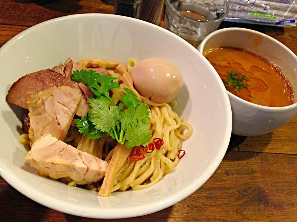 特製海老つけ麺@モモンガ(西武新宿)|塩豚骨さん