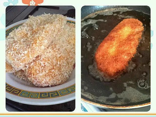 Frying Tonkatsu for dinner|genさん