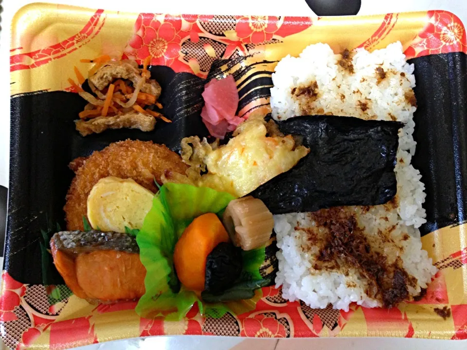 鮭のり弁当|ばーさんさん