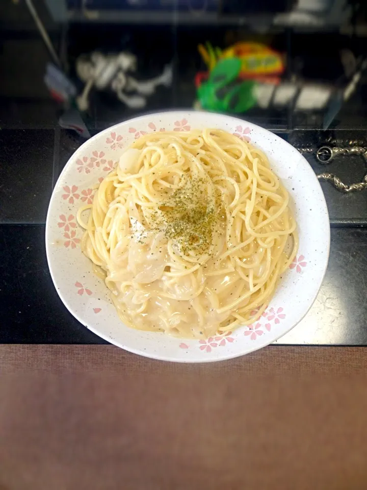 Snapdishの料理写真:和風ホワイトクリームパスタ|ユーゾーさん