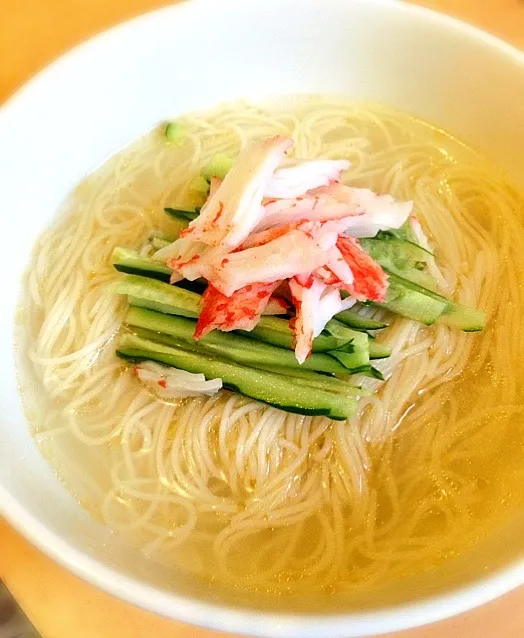 さっぱり鶏がらスープそうめん|じゅんさん