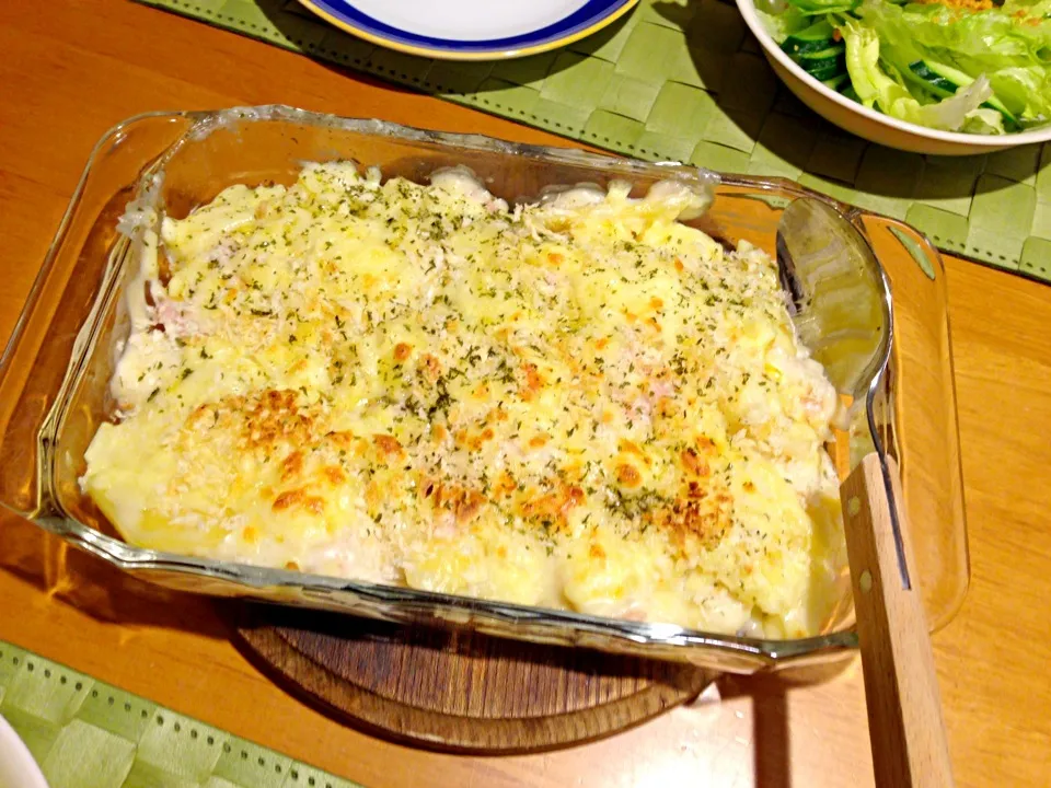 今日の晩ご飯 ポテトグラタン|よっしーさん