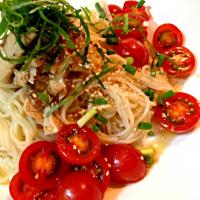 つるりん✨ツナトマトそーめん✨