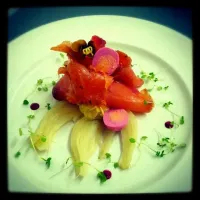 smoked salmon, braised fennel|richard goldingさん