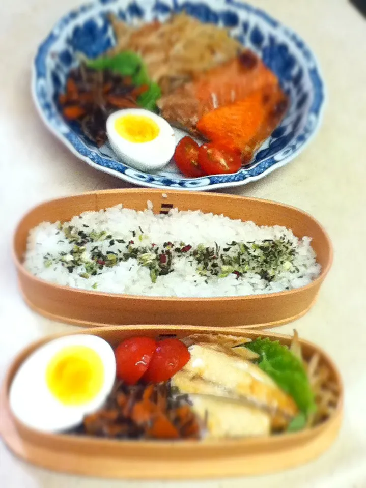 Snapdishの料理写真:今日のJKランチプレート＆OL弁当。 Today's lunch.|hoppycowさん